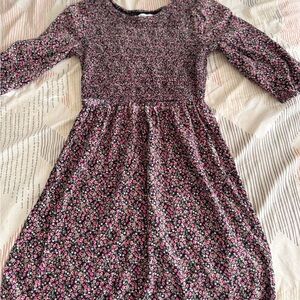 Old Navy Floral Kids Dress in Pink and Black